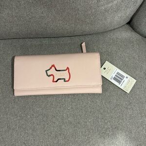 NWT Radley London Shadow Stripe Large Flap-Over Wallet
